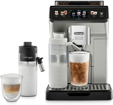 DeLonghi Eletta Explore ECAM450.65.S Fully Automatic Bean to Cup Cold Brew Coffee Machine