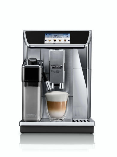 DeLonghi PrimaDonna Elite ECAM650.75.MS Fully Automatic Coffee Machine in Silver.