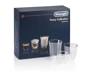 De'Longhi Fancy Collection Espresso, Cappuccino, and Latte Macchiato Glass